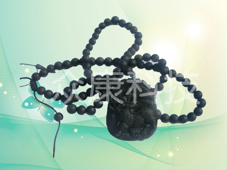 众康科技 砭石龙坠项链 保健用品